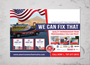 Seasonal Postcard - Branding Campaign for Mechanical Company | Diseño de Flyer por alex989