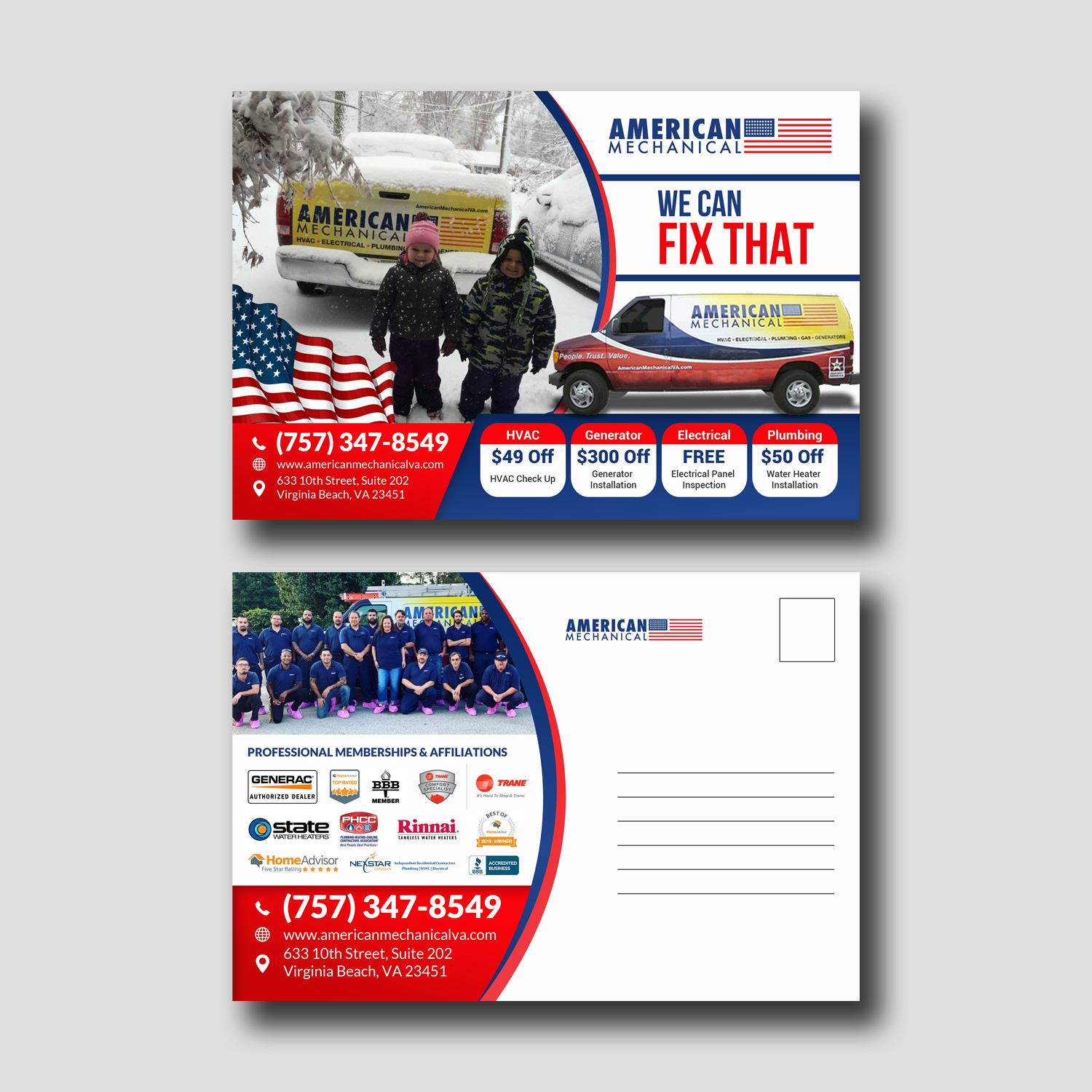 Diseño de Flyer por debdesign para American Mechanical | Diseño #21075506