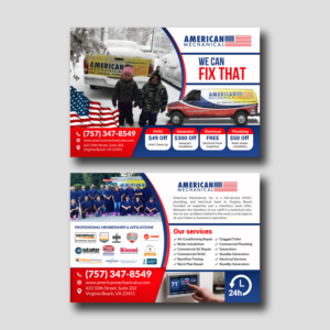 Flyer Design by debdesign for American Mechanical | Design: #21075891
