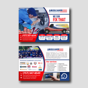 Flyer Design by debdesign for American Mechanical | Design: #21075910