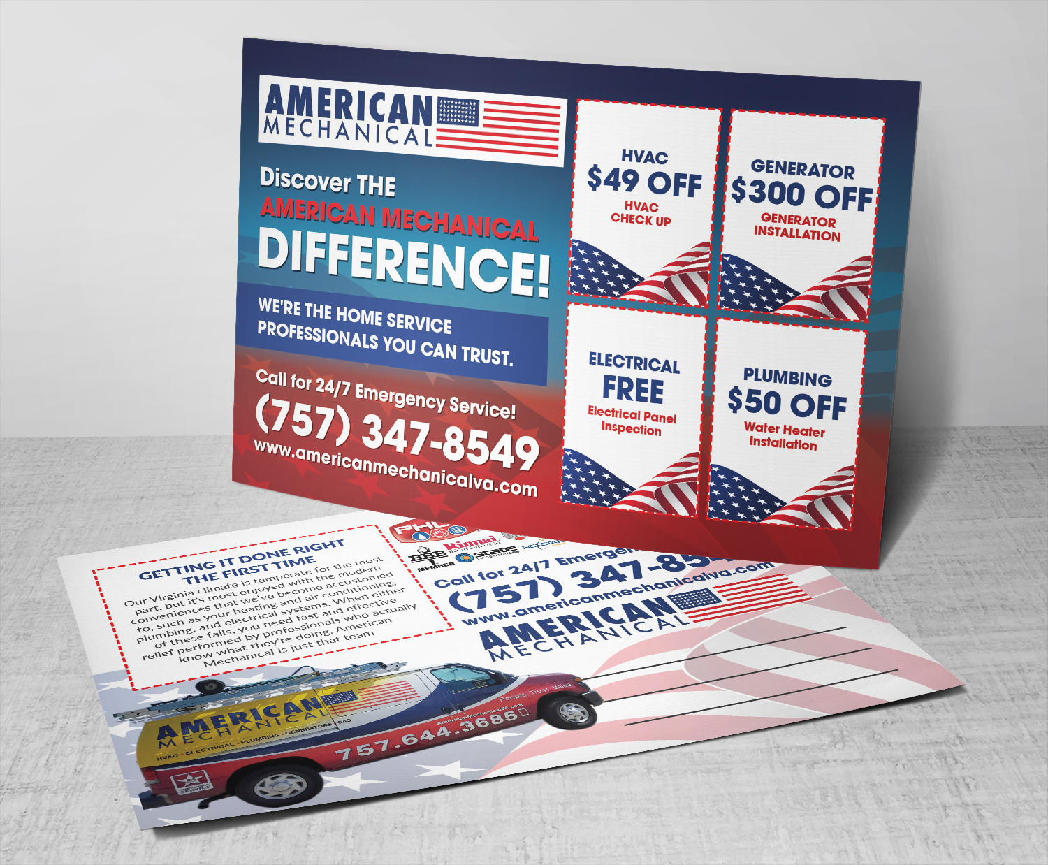 Diseño de Flyer por Deziners Zone para American Mechanical | Diseño #21078397