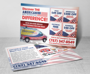 Flyer Design by Deziners Zone for American Mechanical | Design: #21078398