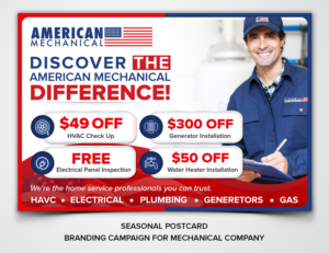 Diseño de Flyer por SAI DESIGNS para American Mechanical | Diseño #21085363