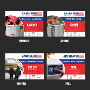 Seasonal Postcard - Branding Campaign for Mechanical Company | Flyer Design by Schöpfer