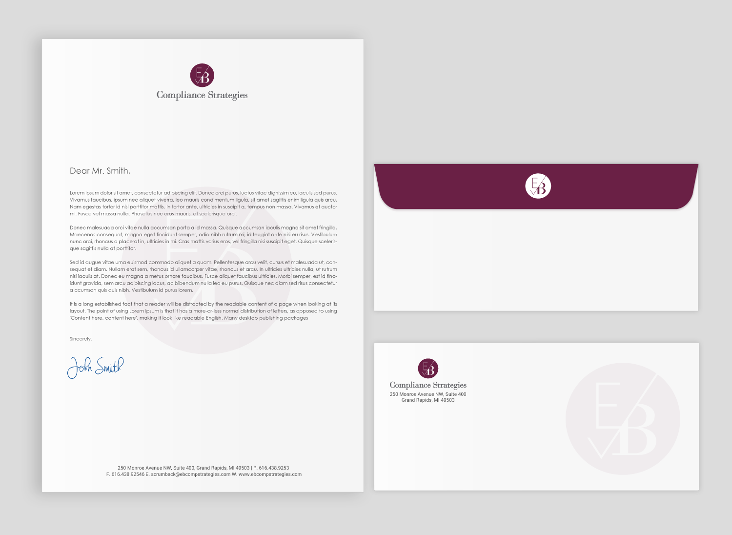 Stationery Design by chandrayaan.creative for EB Compliance Strategies, LLC | Design #21087064