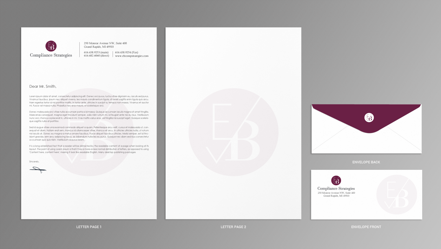 Design de Papeterie par chandrayaan.creative pour EB Compliance Strategies, LLC | Design #21095837