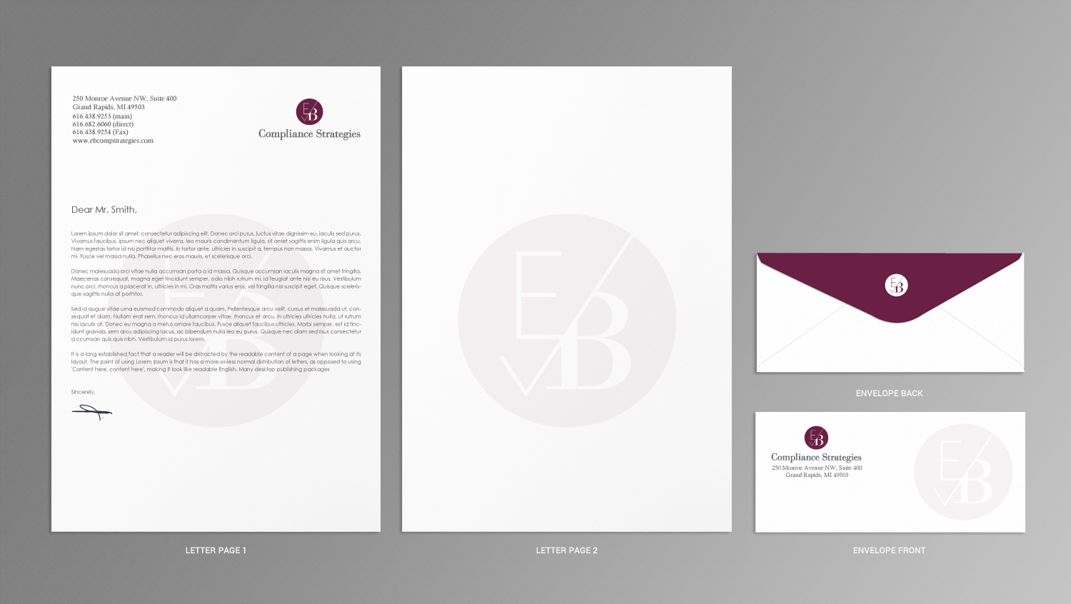 Design de Papeterie par chandrayaan.creative pour EB Compliance Strategies, LLC | Design #21095839