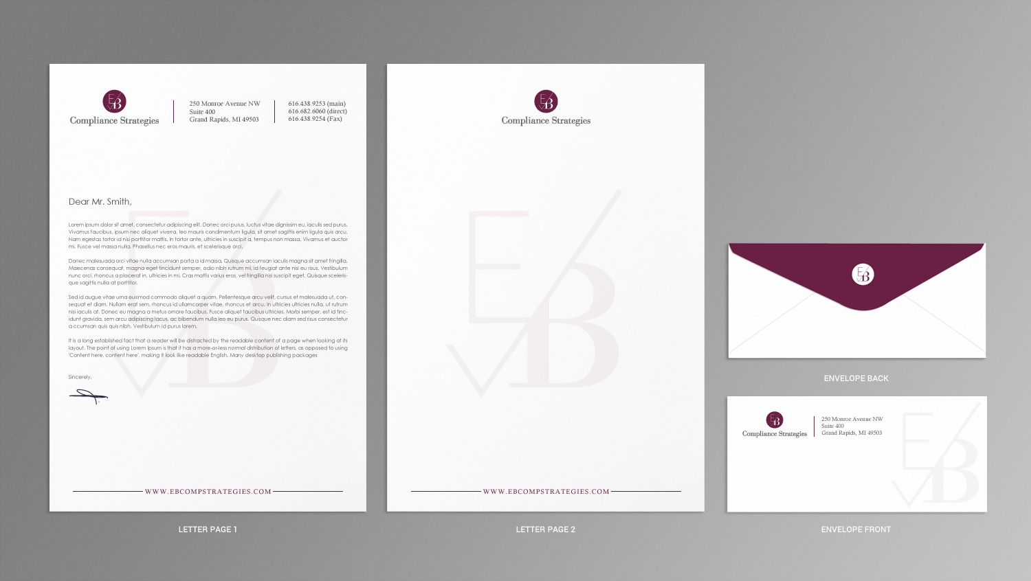 Design de Papeterie par chandrayaan.creative pour EB Compliance Strategies, LLC | Design #21095841