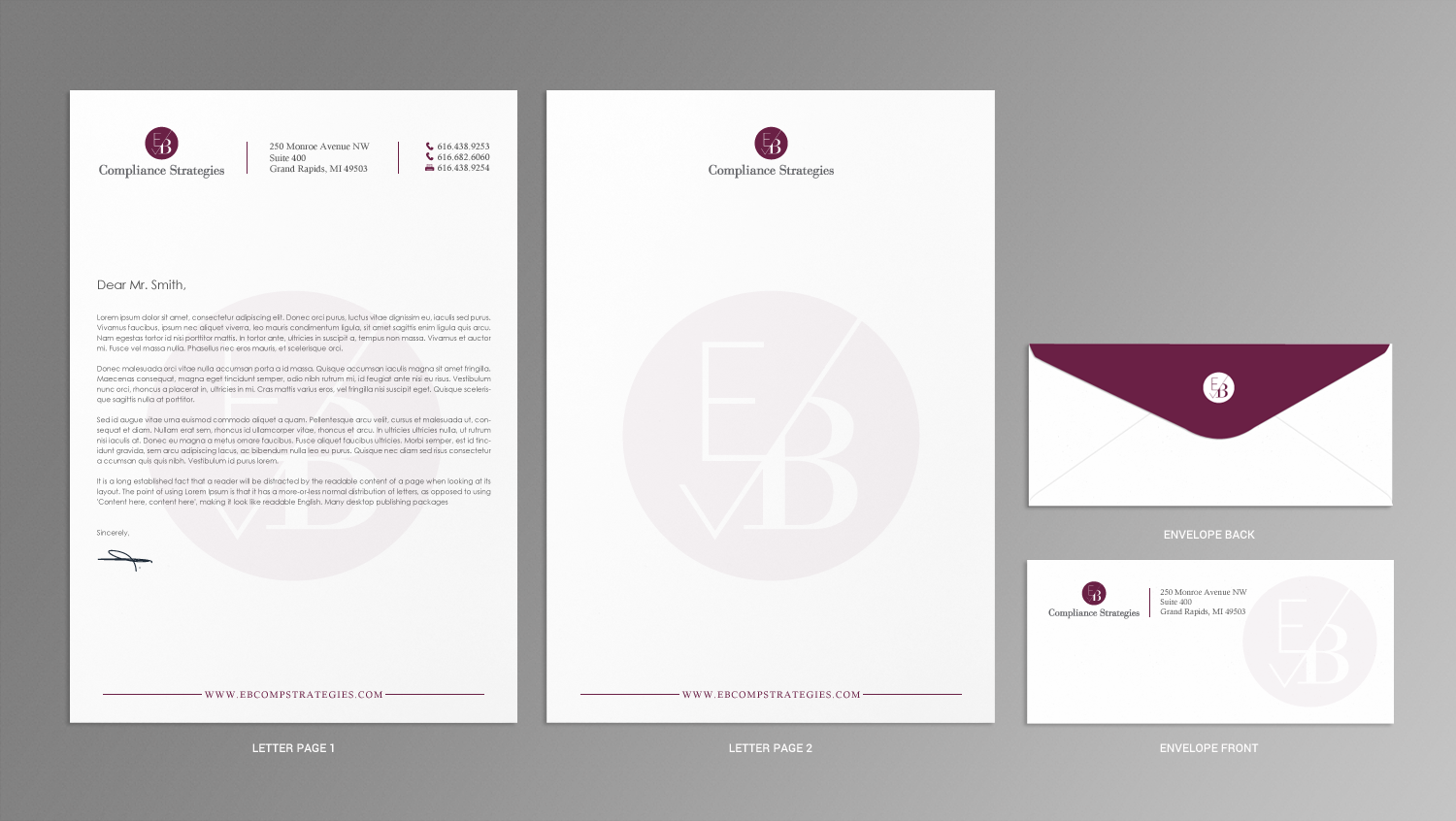 Design de Papeterie par chandrayaan.creative pour EB Compliance Strategies, LLC | Design #21095842