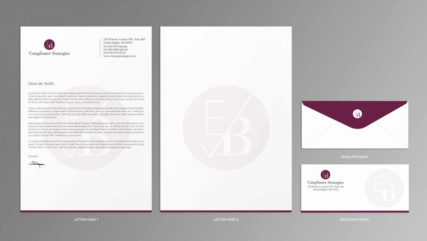 Design de Papeterie par chandrayaan.creative pour EB Compliance Strategies, LLC | Design #21095843