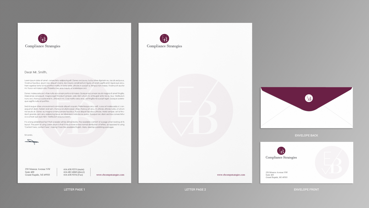 Design de Papeterie par chandrayaan.creative pour EB Compliance Strategies, LLC | Design #21095844