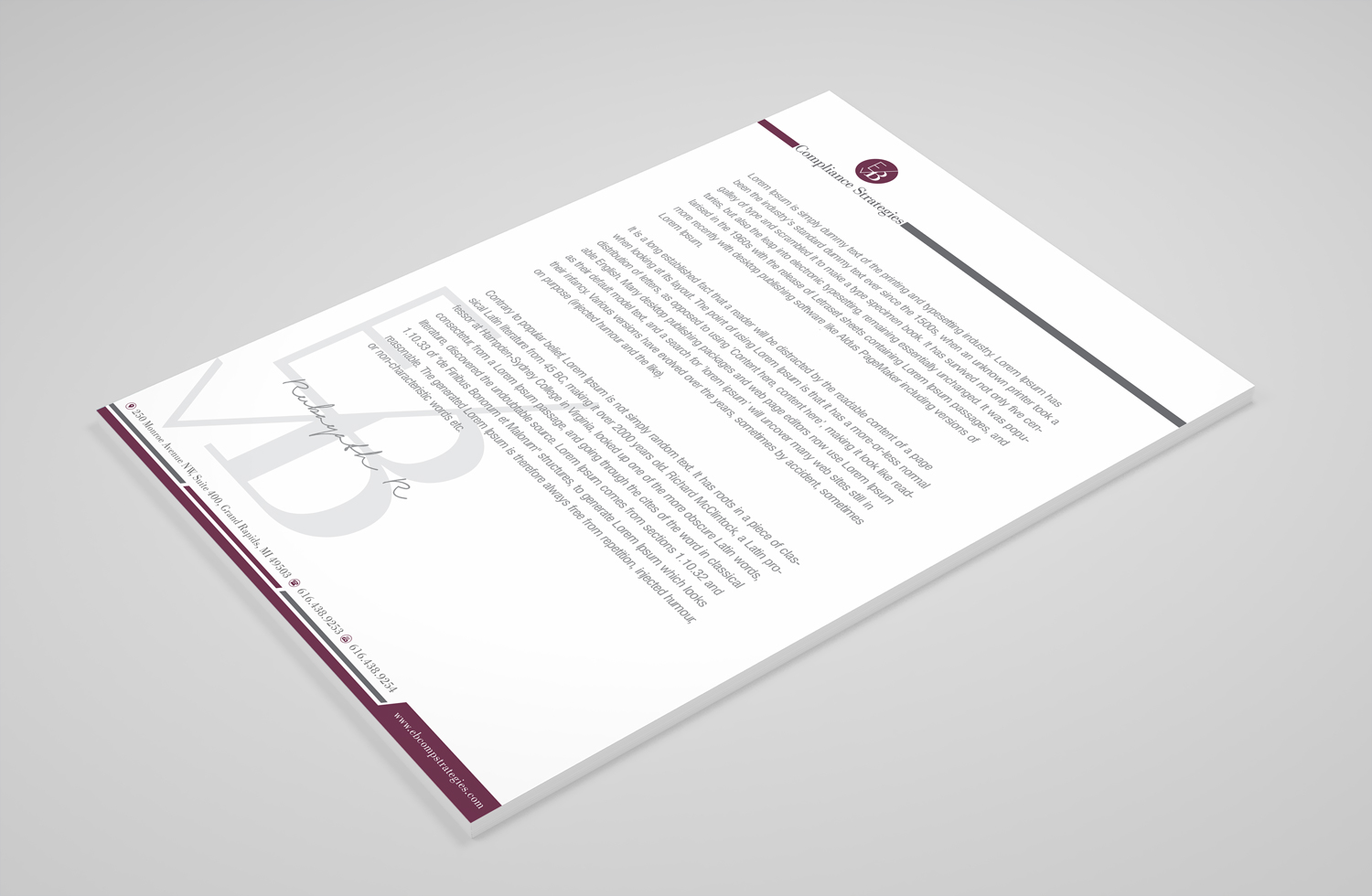 Design de Papeterie par Petter Goms pour EB Compliance Strategies, LLC | Design #21078831