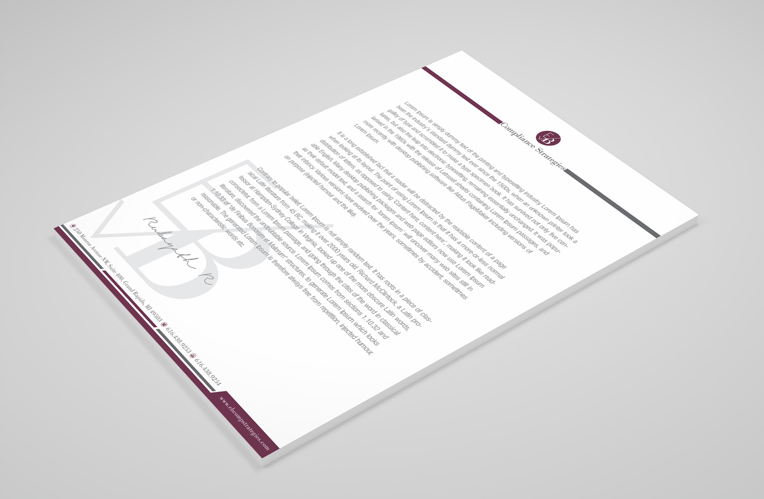 Design de Papeterie par Petter Goms pour EB Compliance Strategies, LLC | Design #21078853
