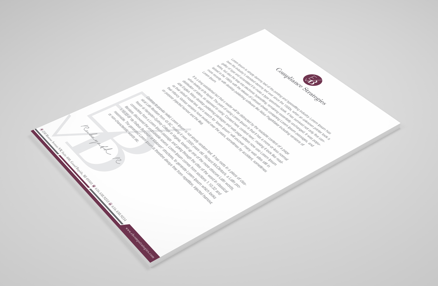 Diseño de Papelería por Petter Goms para EB Compliance Strategies, LLC | Diseño #21078863