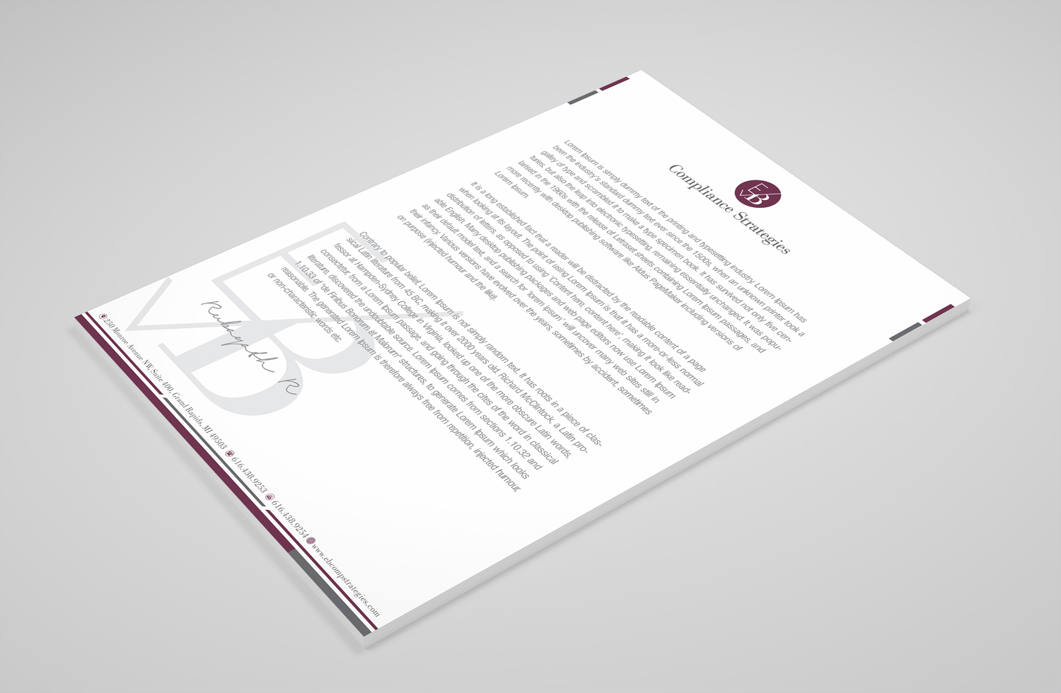 Diseño de Papelería por Petter Goms para EB Compliance Strategies, LLC | Diseño #21078904