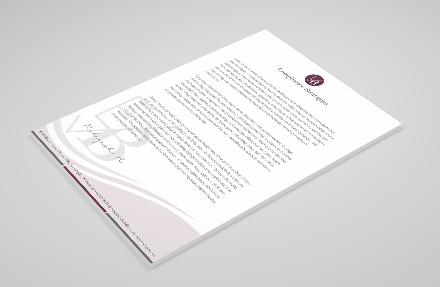 Stationery Design by Petter Goms for EB Compliance Strategies, LLC | Design #21079035