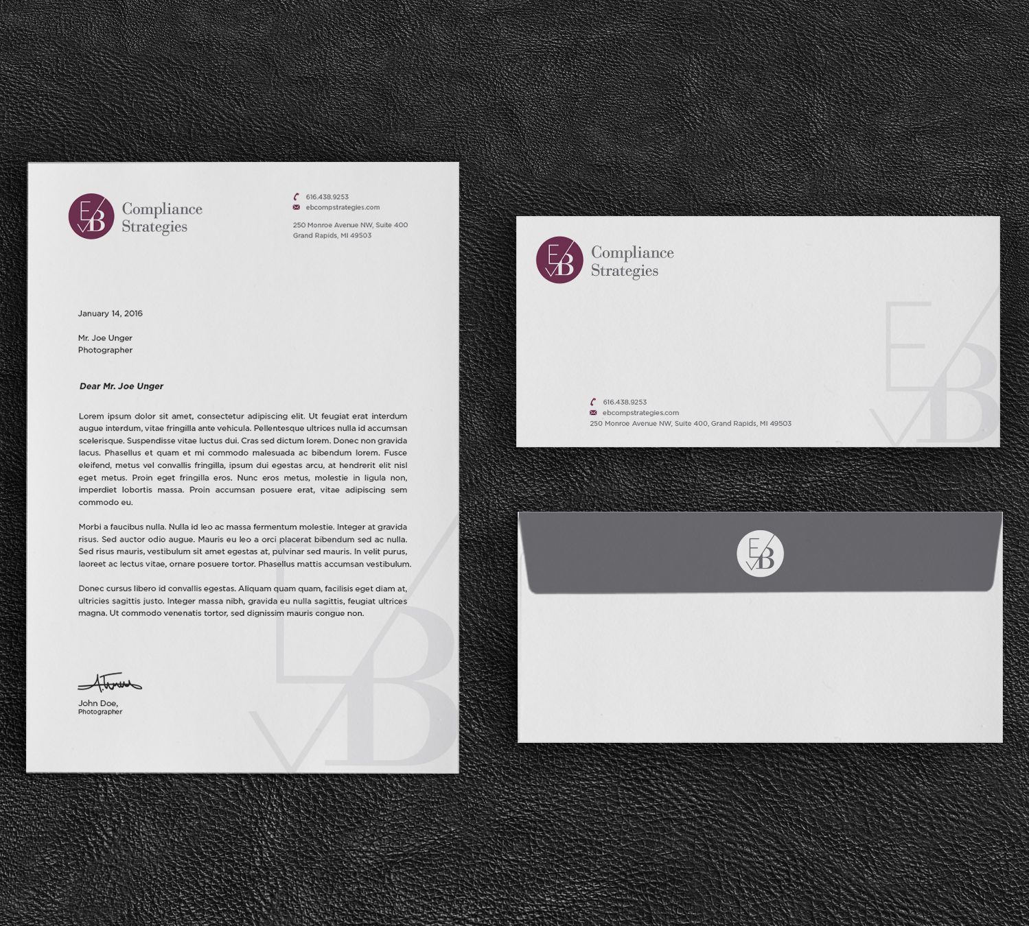 Stationery Design by haru_ichiban for EB Compliance Strategies, LLC | Design #21098427