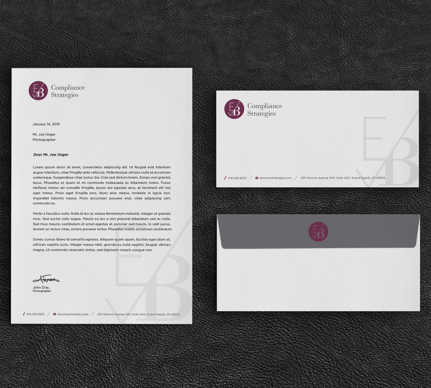 Stationery Design by haru_ichiban for EB Compliance Strategies, LLC | Design #21098561