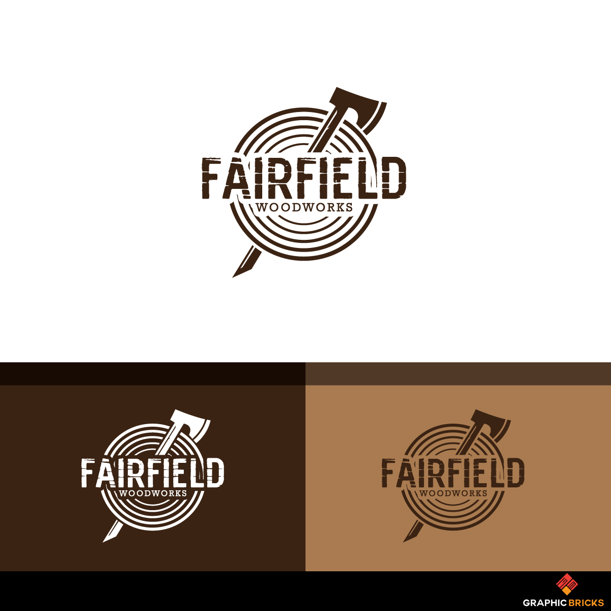 Logo Design by Graphic Bricks for Fairfield Woodworks | Design #21076836