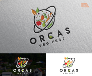 Orcas Veg Fest: Experience the very best in conscious, sustainable plant-based living | Logo Design by step forward 2