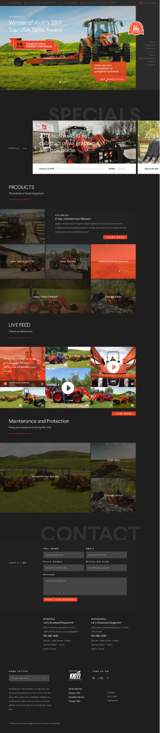 Diseño Web por Marc Ray para GREENSBURG TRACTOR | Diseño #21106987