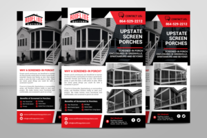 Roofline screen porch | Flyer Design by Ena