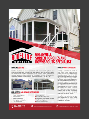 Roofline screen porch | Flyer Design by aspiremedia