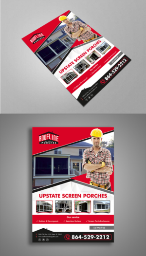 Roofline screen porch | Flyer Design by ecorokerz