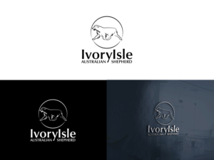 IvoryIsle <with and without> Australian Shepherd | Design de Logo par Slant Line Media