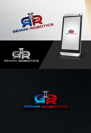 GR = the custom logo -  Gemini Robotics = the text. | Logo Design by AnjelsS