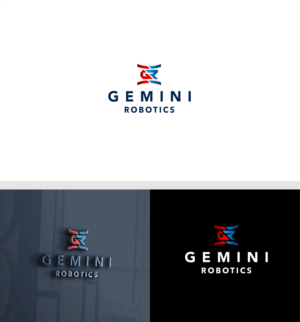 GR = the custom logo -  Gemini Robotics = the text. | Logo Design by *mary