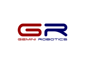 GR = the custom logo -  Gemini Robotics = the text. | Logo Design by R16