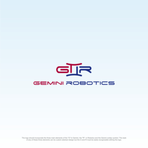 GR = the custom logo -  Gemini Robotics = the text. | Logo Design by heymlett