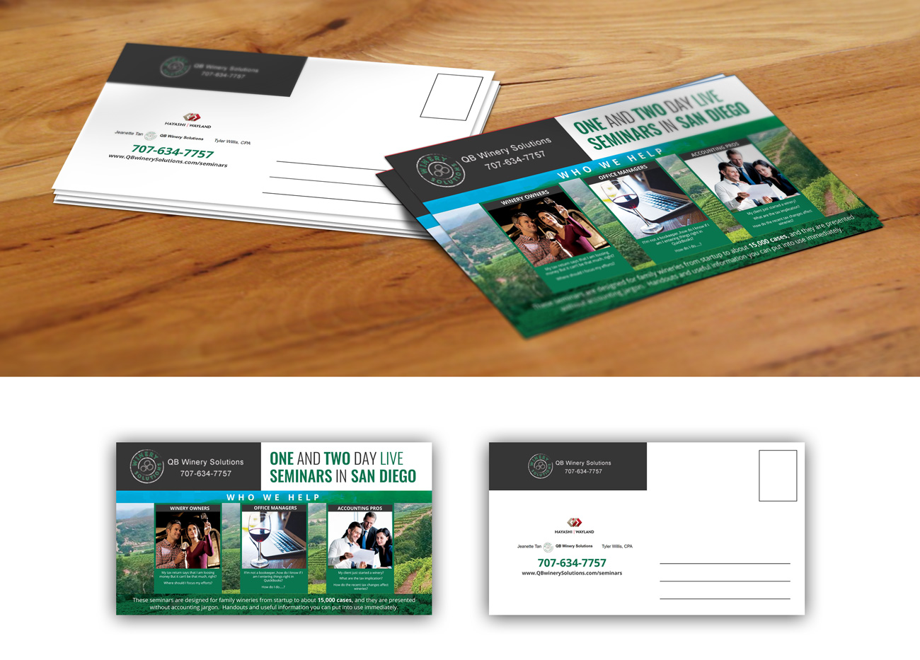 Diseño de Postal por Impressive Solutions para QB Winery Solutions | Diseño #21094157