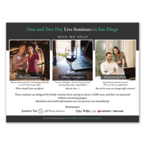 Design de Carte Postale par Anna G. pour QB Winery Solutions | Design : #21097079