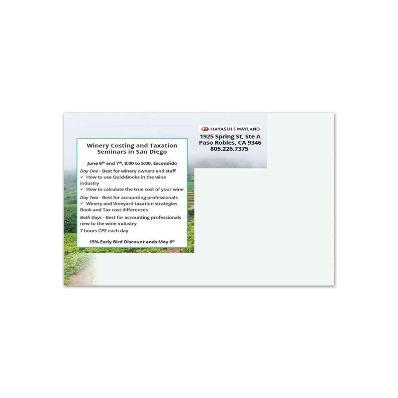 Postcard Design by Anna G. for QB Winery Solutions | Design #21210356
