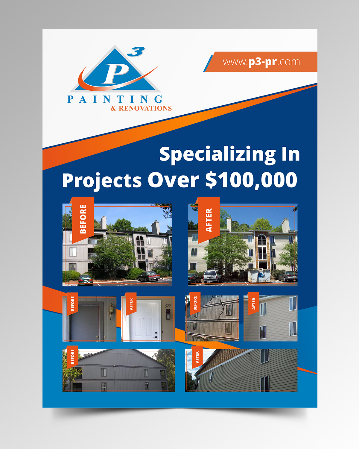 Graphic Design by ecorokerz for P3 Painting & Renovations | Design #21133956