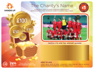 Lottery Scratchcard templates for charities | Postkarten-Design von Gohsantosa