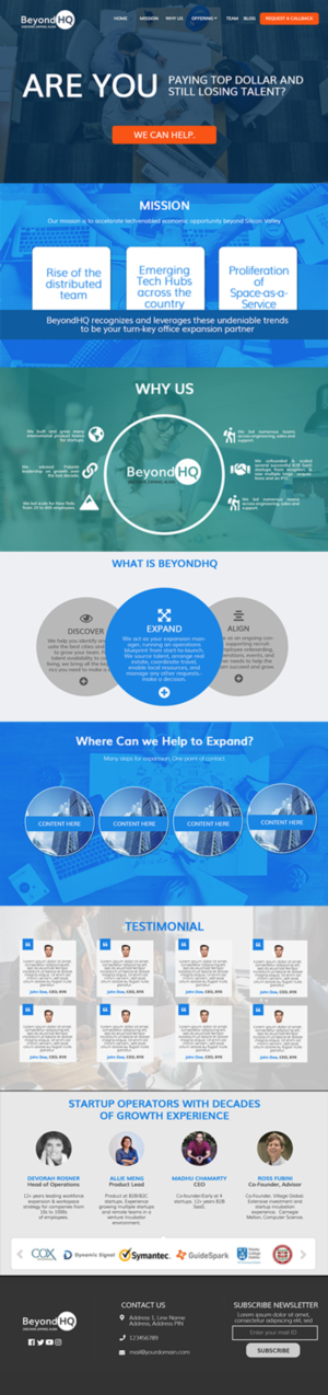 BeyondHQ | Web Design by Artsenal