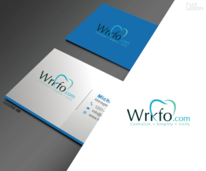 Company Name (WrkFlo or Wrkfo.com) and Tagline (Centralize • Simplify • Unify) | Logo Design by Dot Design 3
