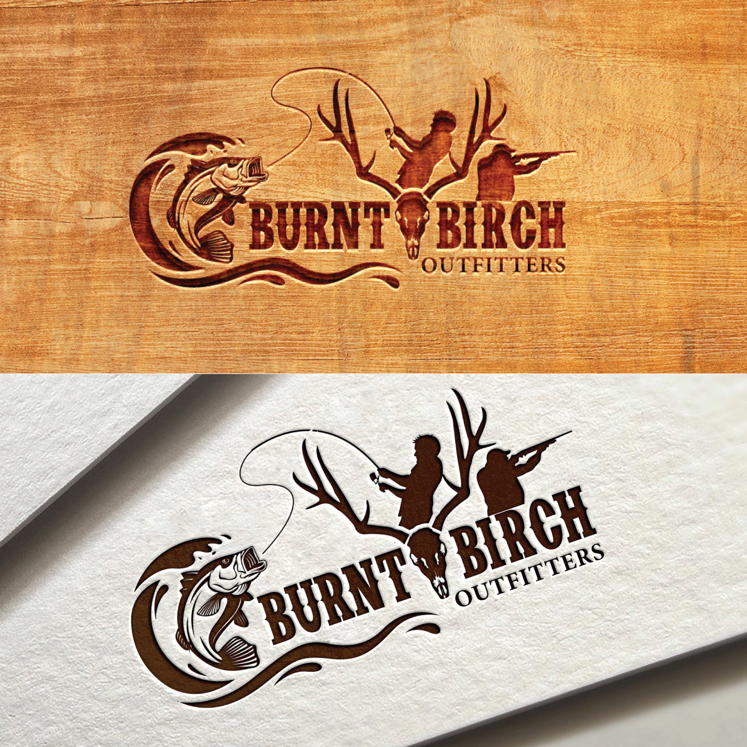 Bold Masculine Logo Design For Burnt Birch Outfitters By Fourtunedesign Design 21087407