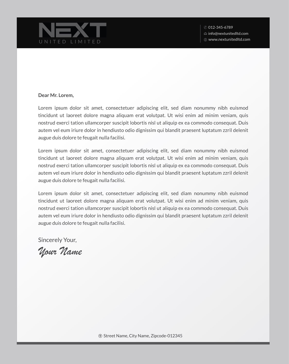 Letterhead Design by Infinitive Technology for this project | Design #21124728