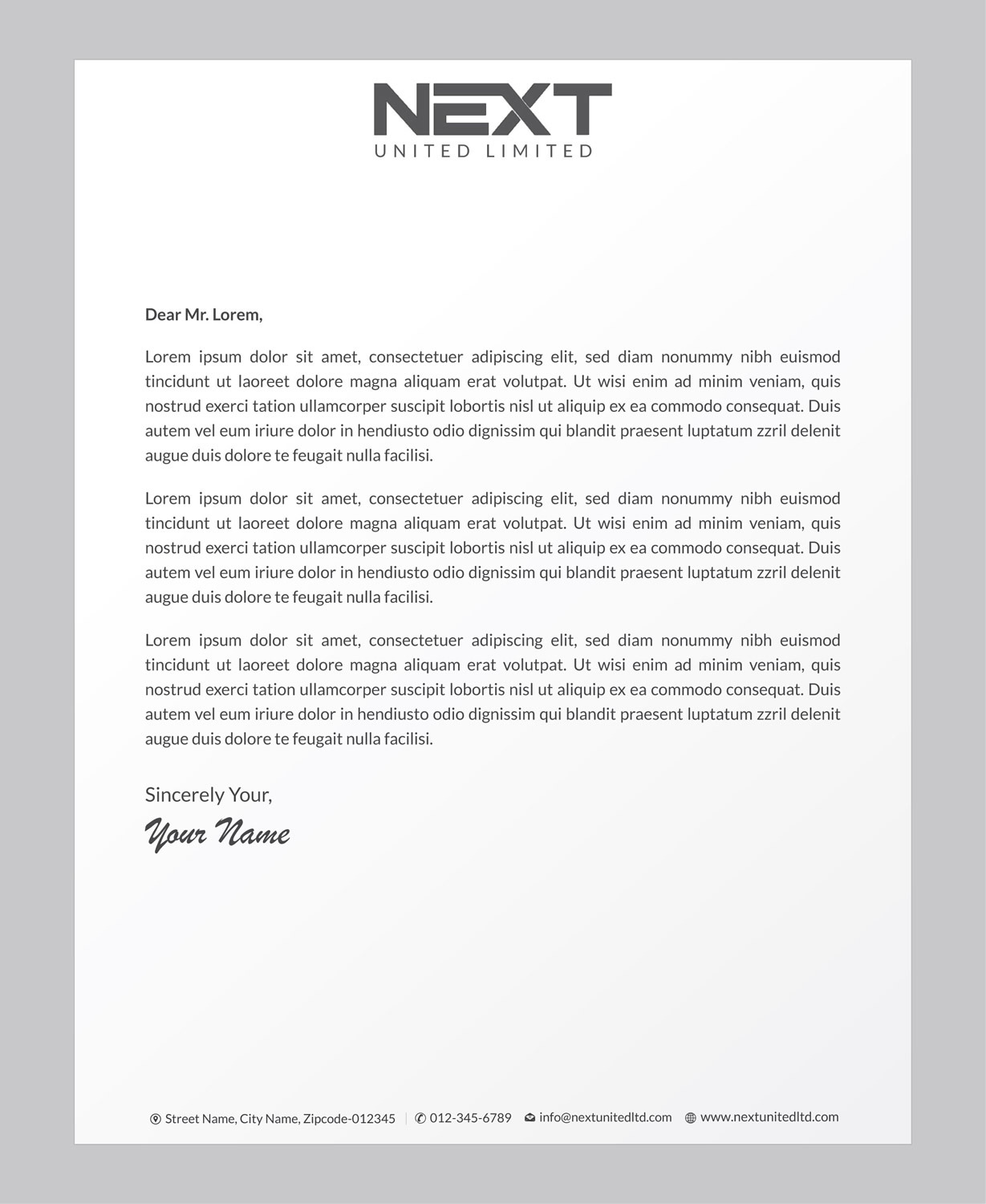 Letterhead Design by Infinitive Technology for this project | Design #21124730