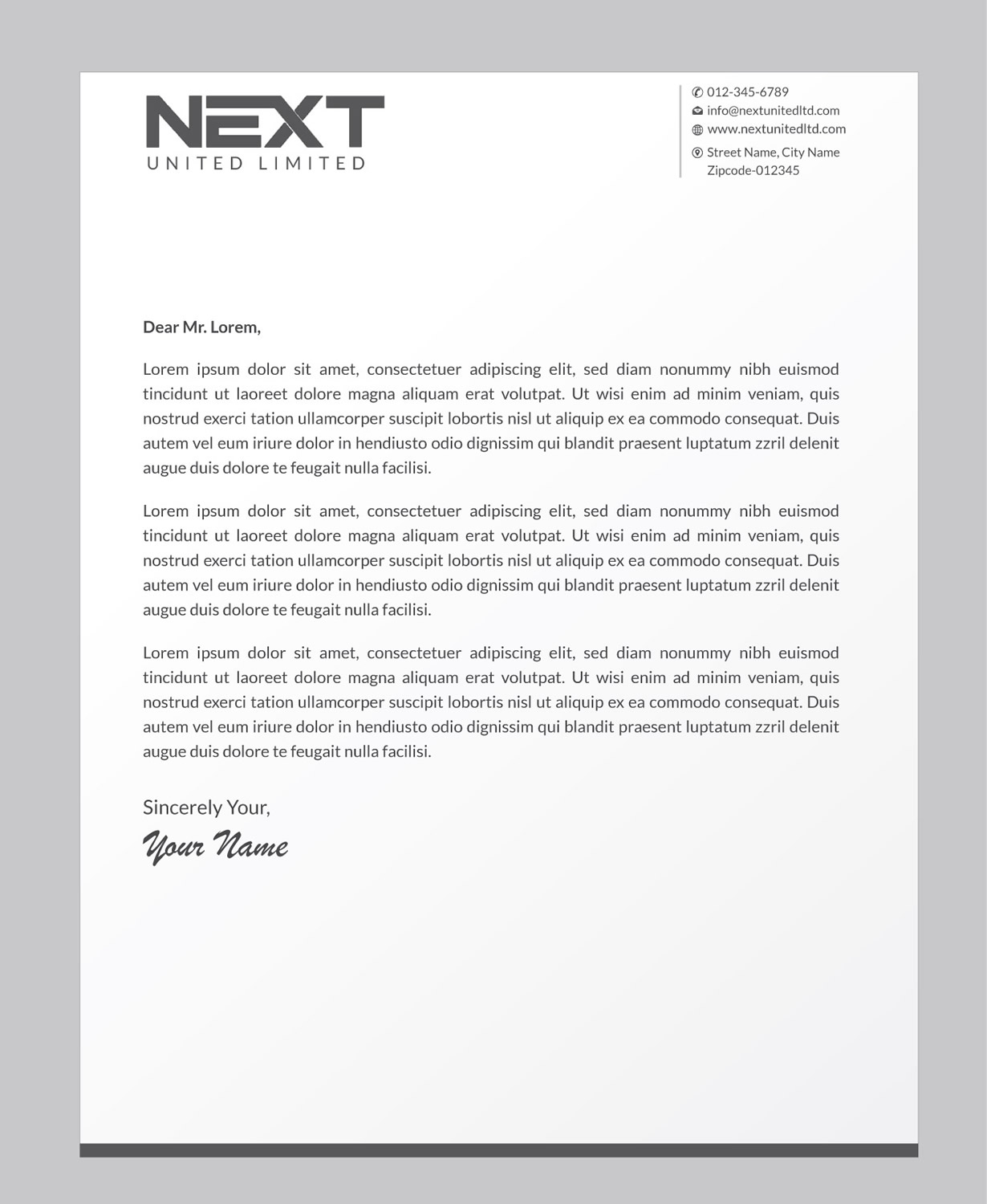 Letterhead Design by Infinitive Technology for this project | Design #21124731