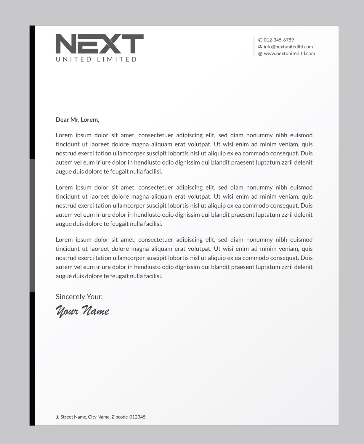 Letterhead Design by Infinitive Technology for this project | Design #21124741