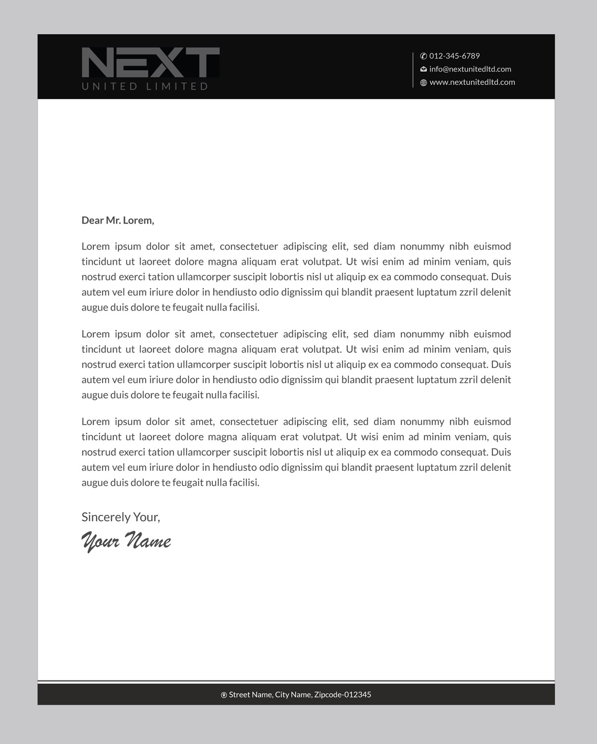Letterhead Design by Infinitive Technology for this project | Design #21124742