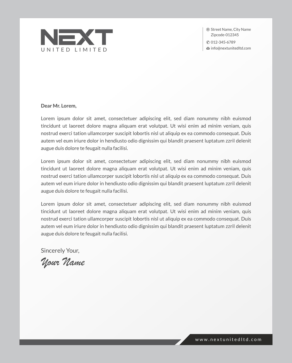 Letterhead Design by Infinitive Technology for this project | Design #21124743