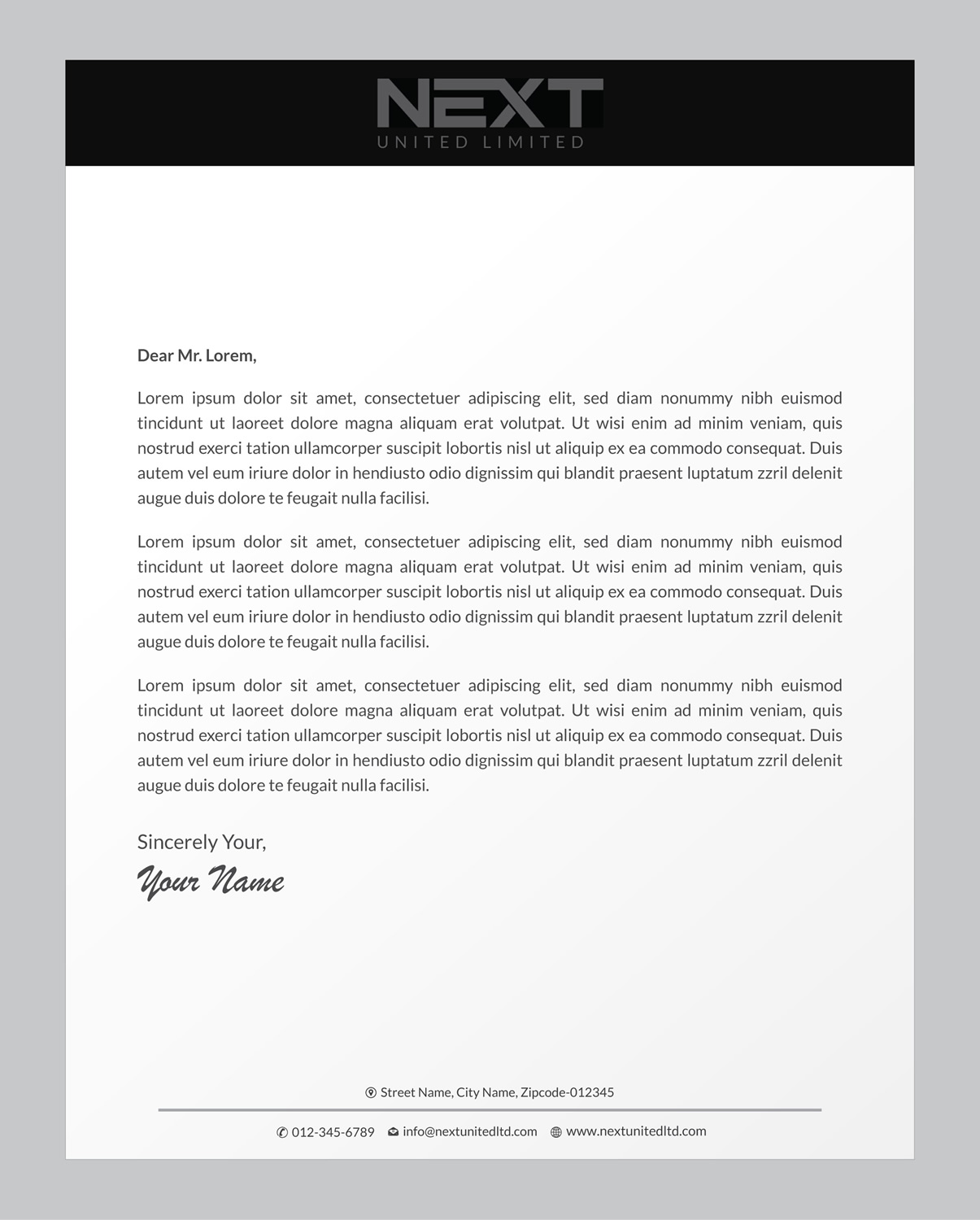 Letterhead Design by Infinitive Technology for this project | Design #21124747