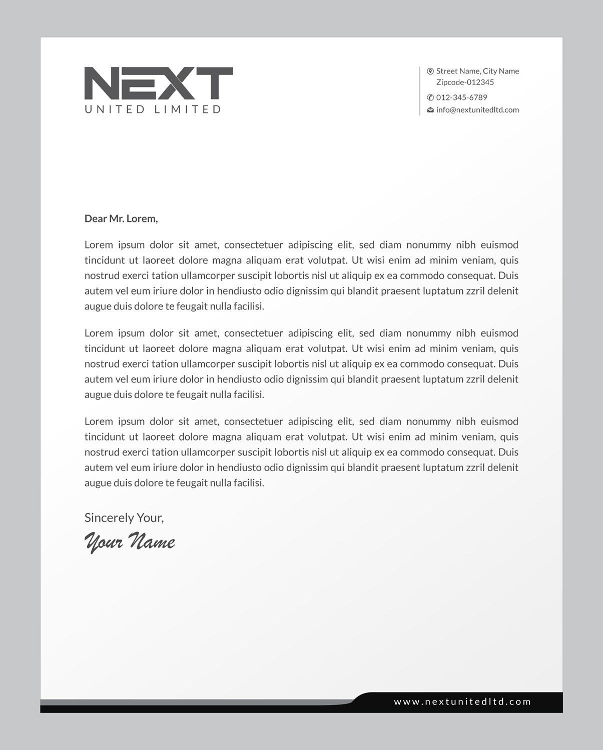 Letterhead Design by Infinitive Technology for this project | Design #21124748