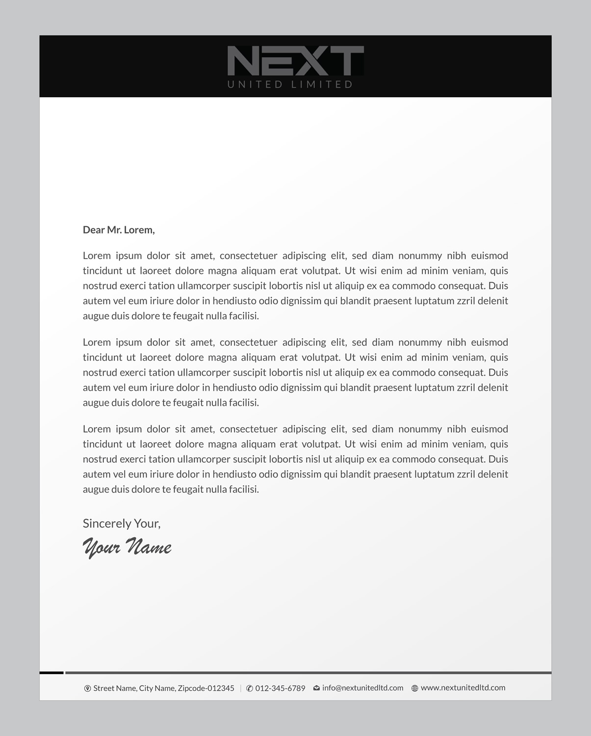 Letterhead Design by Infinitive Technology for this project | Design #21124749
